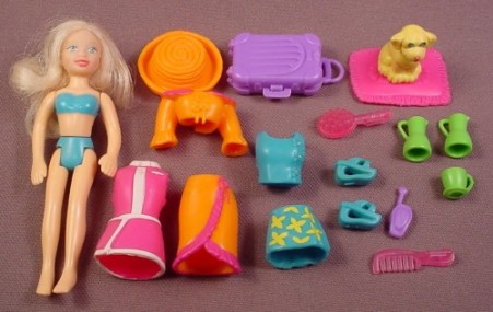 polly pocket doll and outfits